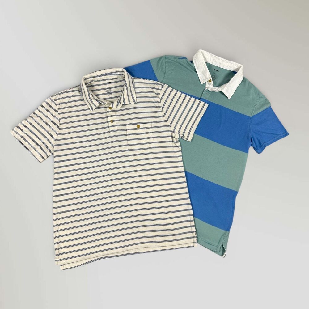 Lot of 2 Sonoma Men's Large Polo Shirt Golf Casual Work Short Sleeve Bundle NWOT